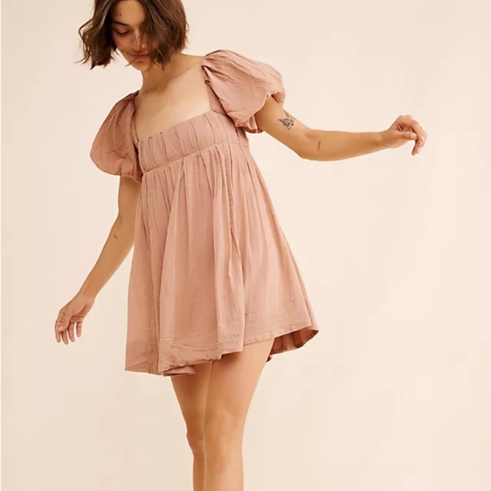 Free People Boho Gauze 100% Cotton Sz XS Coquette Free-est Marina Mini Dress